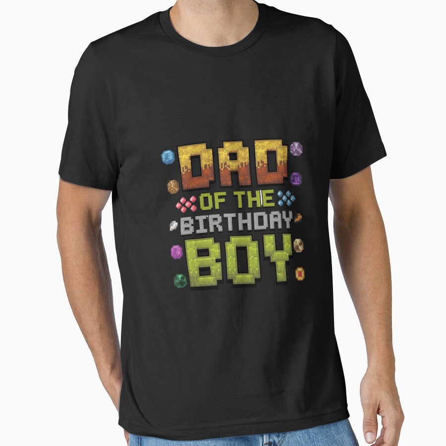Dad Of The Birthday Boy Bday Party Video Gamer by MythWoot
