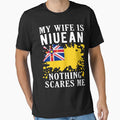 My Wife Is Niuean Nothing Scares Me Niue Flag by OX-tright