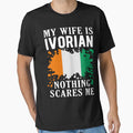 My Wife Is Ivorian Nothing Scares Me Ivory Coast Flag by OX-tright
