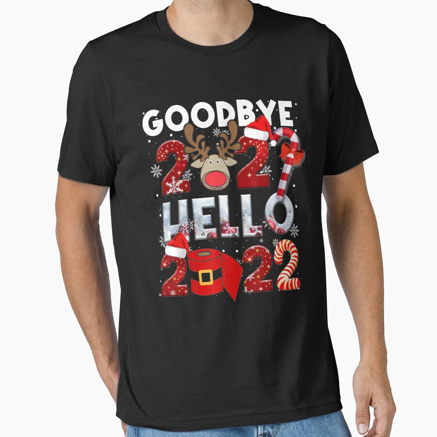 Happy New Year 2022 New Years Eve Goodbye 2021 Pajama Family T-Shirt by Persson-Brydson