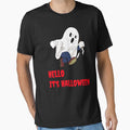 Hello it's Halloween funny ghost with knife by UnstoppableShpy