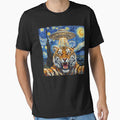Tiger Starry Night UFO Van Gogh Art Animal Selfie Lover by Kimberley King Art  King Art