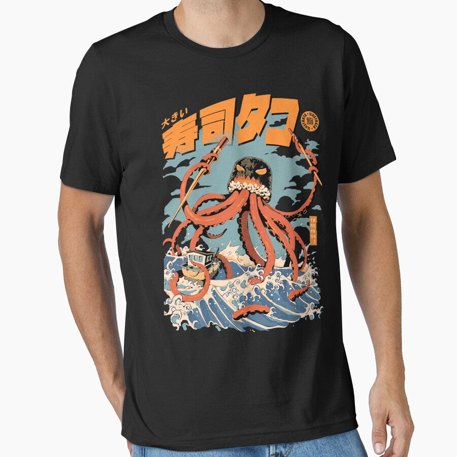 Black The Tako Sushi by Ilustrata®