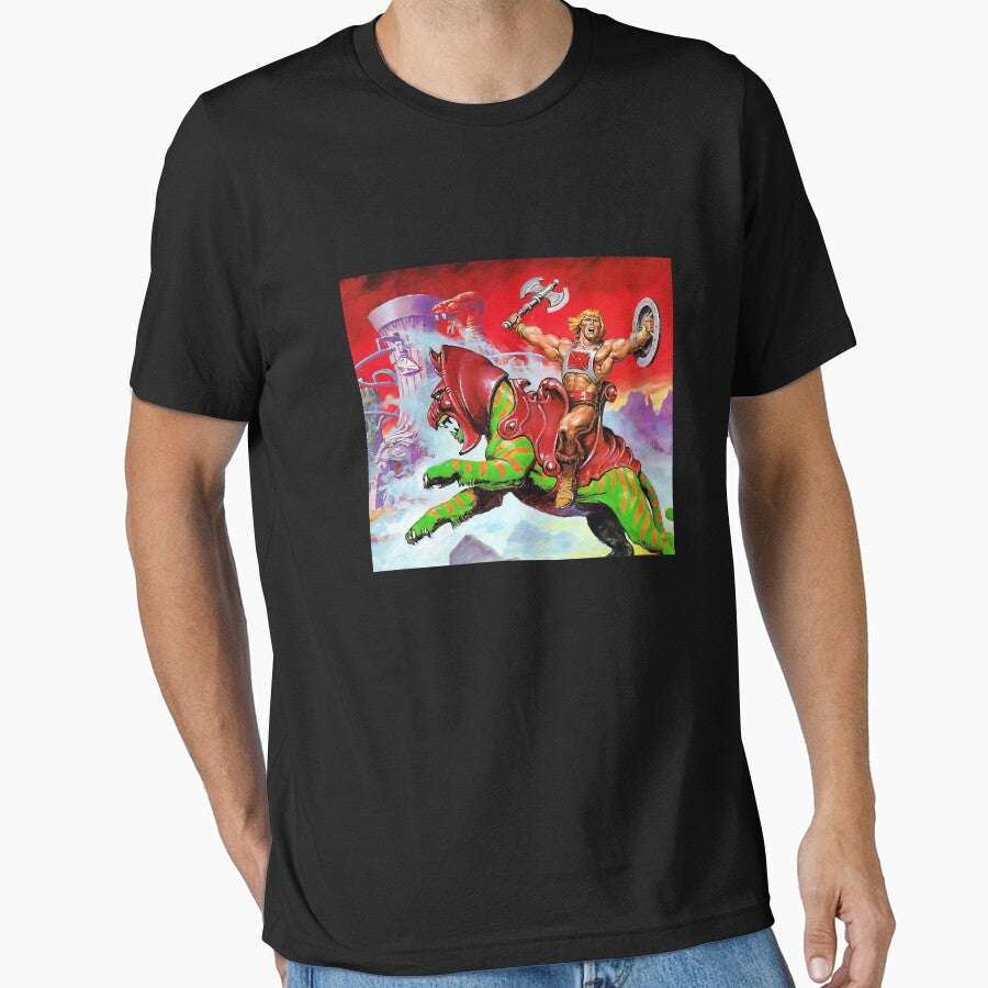 He-Man on Cringer Into Battle Cat by LarryJustus