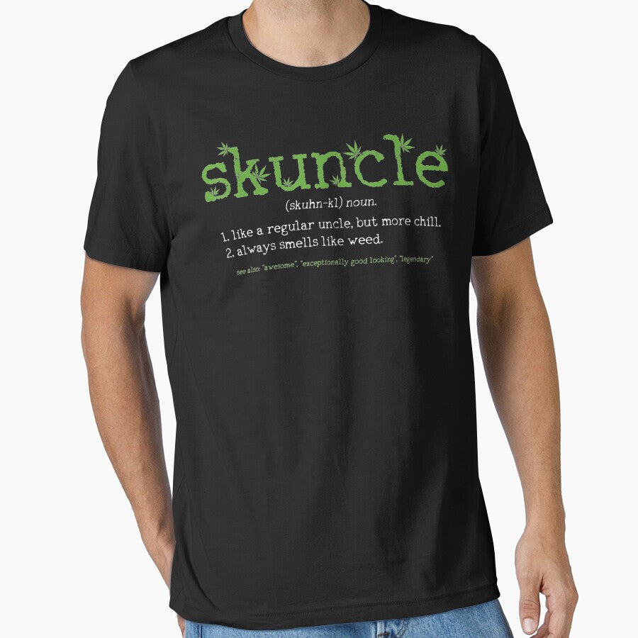 Mens Skuncle Definition Funny Weed Pot Cannabis Stoner Uncle Gift by MellissaShop