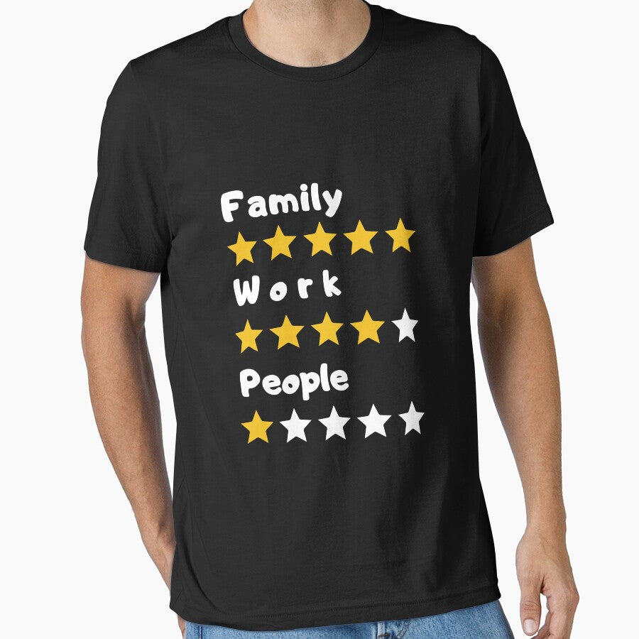 family,work,people t shirt classic by fou-design