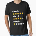 family,work,people t shirt classic by fou-design
