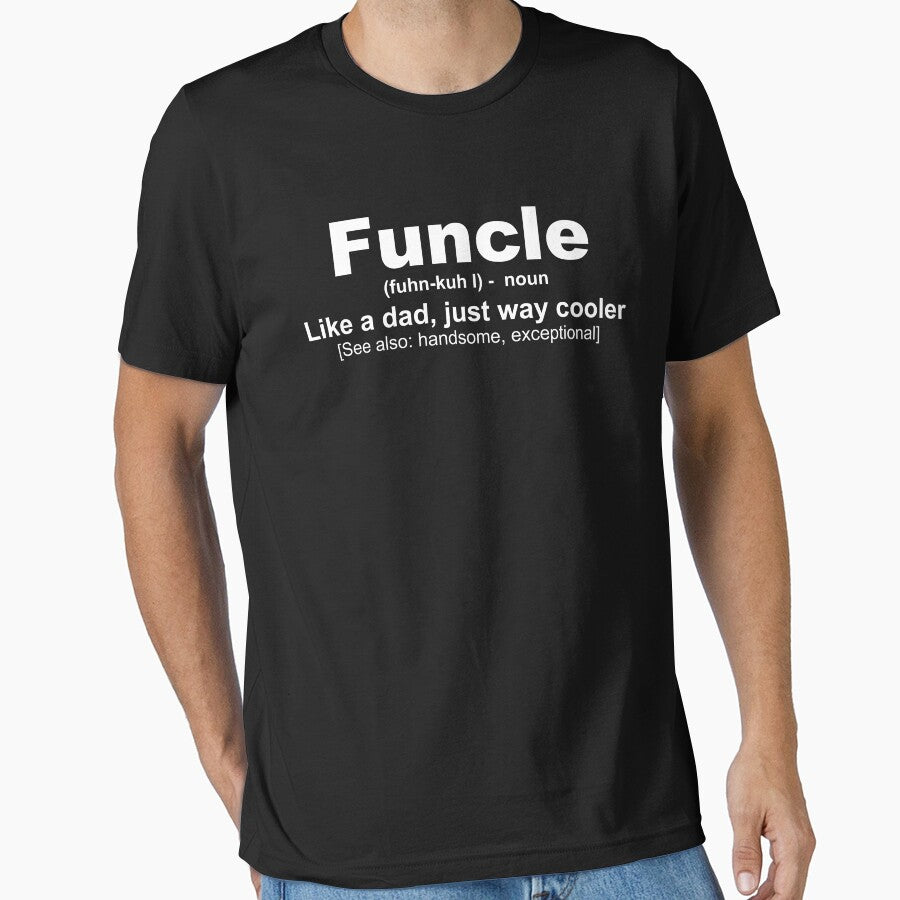 Funcle T-shirt - Gift for Uncle - Funny Uncle Shirt - Sticker Redbubble by bluehatgraphics