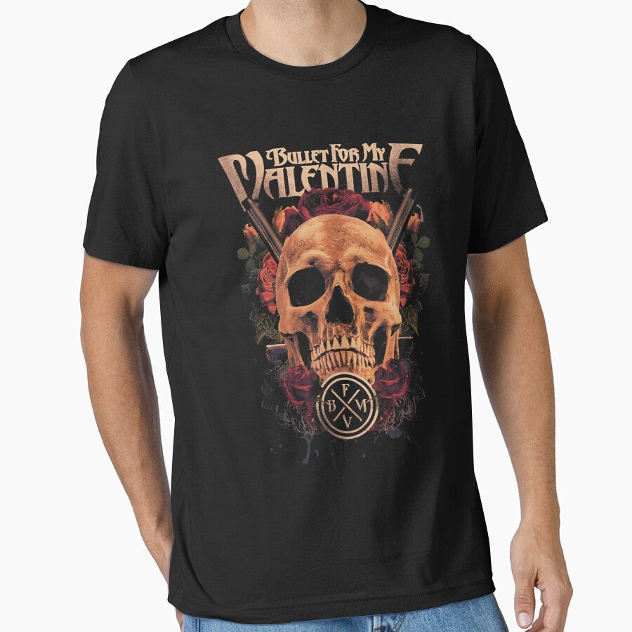 Women Men Skull Rose Bfmv Metal Merch Retro Vintage by Michrter