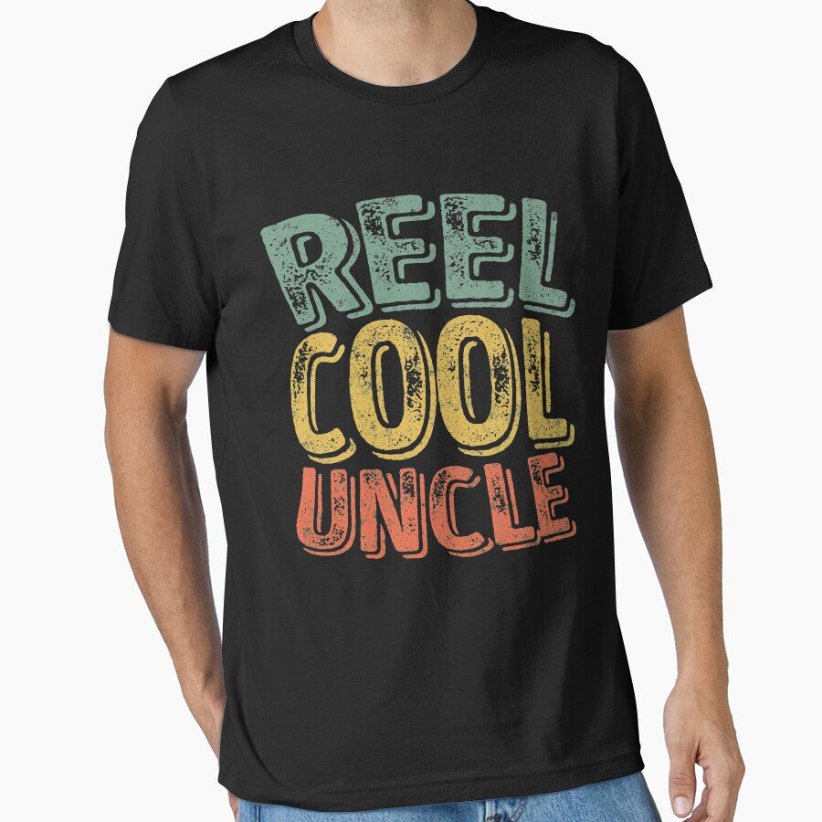 Reel Cool Uncle Shirt Fisherman Christmas Gift Father's Day by KuznecovaDesign