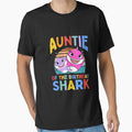 Auntie Of The Birthday Shark Aunt Matching Family by angelabeulah