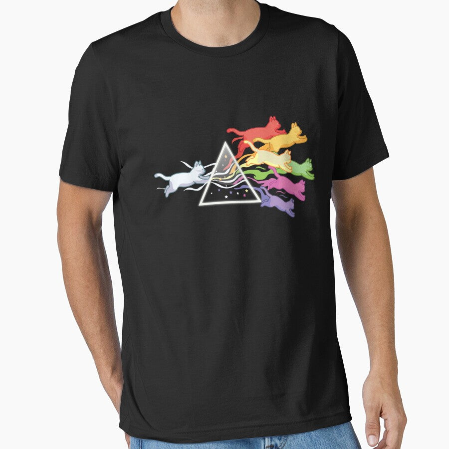 Cat Prism Rainbow Light Funny Physics Science Spectral Cat by Digital Story Time