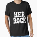 Her Rock Husband Wife Girlfriend Boyfriend Matching Couple by margaridroso