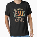 Jesus and Coffee Inspirational Christian Quote by cidolopez