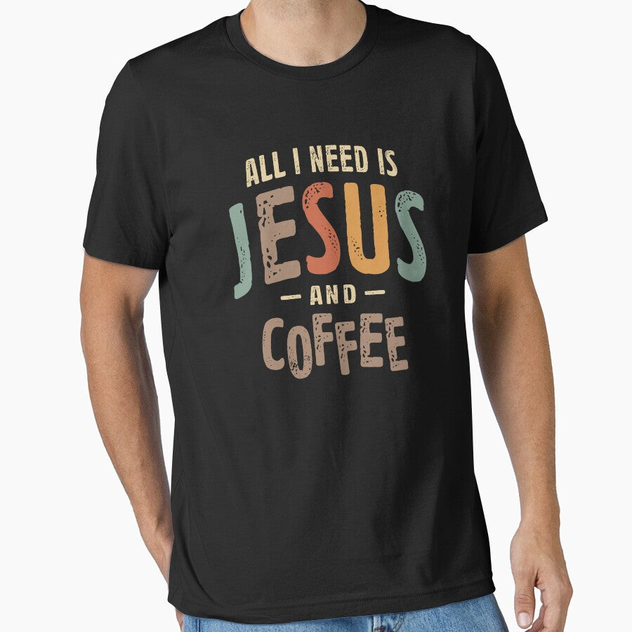 Jesus and Coffee Inspirational Christian Quote by cidolopez