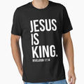 Jesus Is King Bible Scripture Quote Christian T-Shirt by Gloria0312