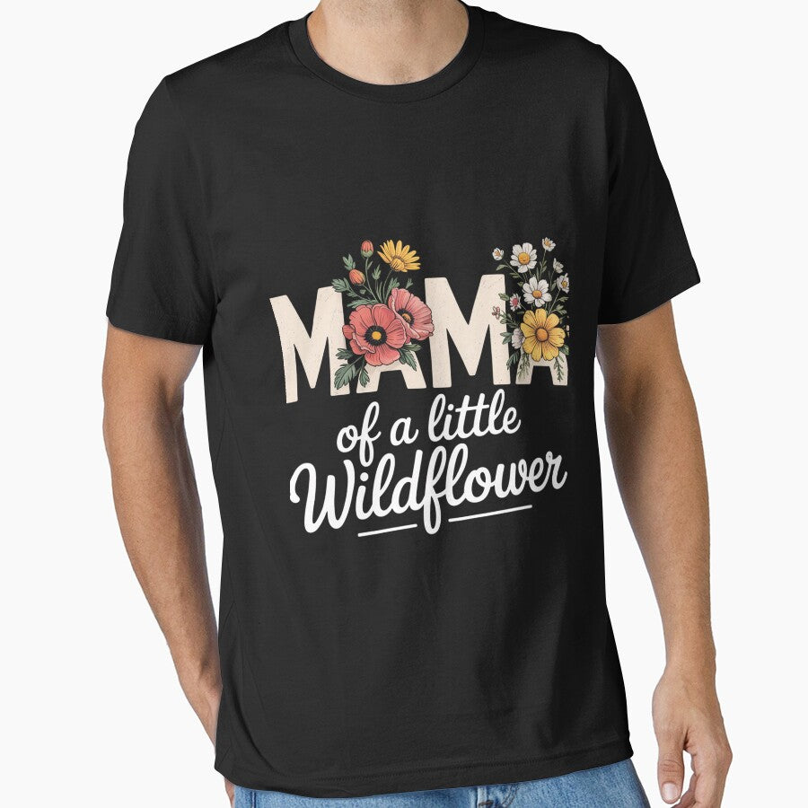 Mama Of A Little Wildflower Girls Women Family Matching by portcrysral