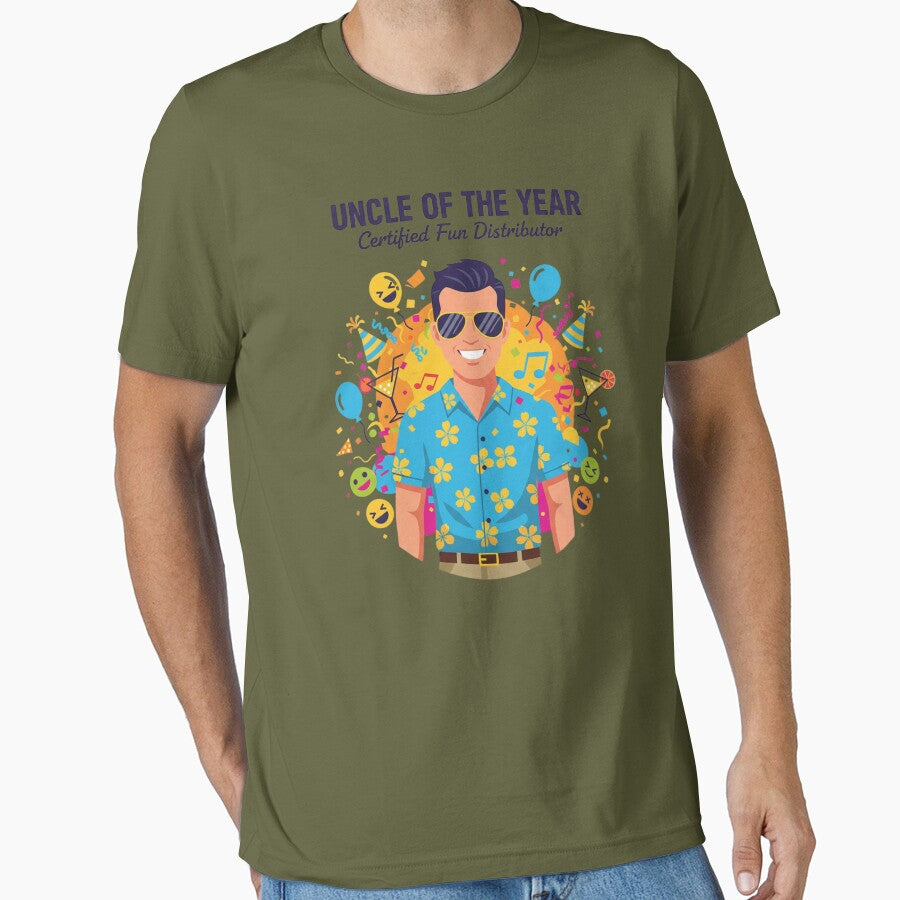 Uncle of the Year Funny Design by TeeeCrafted