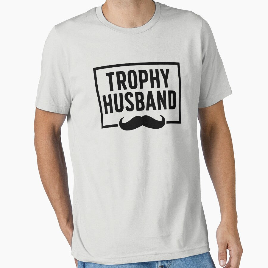 Trophy Husband | Funny Dad Joke Groom Humor Marriage Anniversary Hubby Saying Cute Dude Men Best Husband Ever by KunKhalil