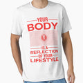 Fitness quote - Body is a Reflection by Designhub1000