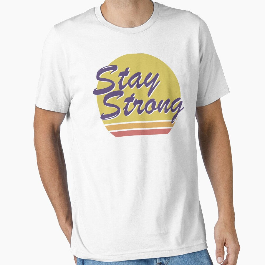 Stay Strong framed retro, Positive vibes, strong vibes by AliH72