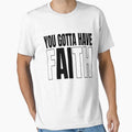 FAITH AI Contrast | Minimalist Ironic 80s Style Art by REAL IRISH GIFTS