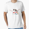 Cute Couple Wearing Heart Shirts | Love Relationship Illustration by ZYNORAworld