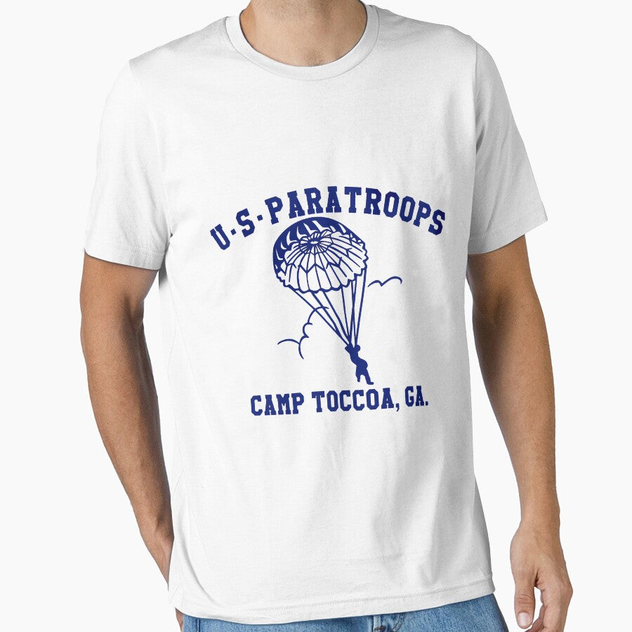 US Paratrooper Camp Toccoa WWII T-Shirt by Nvenipop300