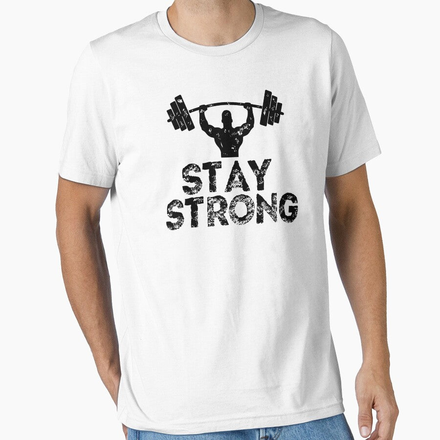 Stay strong - fitness & Gym motivation motto and quote by GraphicDream