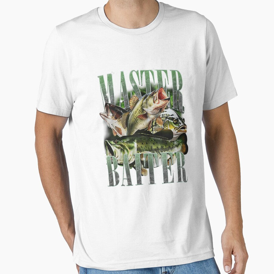 Master Baiter Bass Fishing Fisher Papa Dad Happy Fathers Day by ArleneRowe