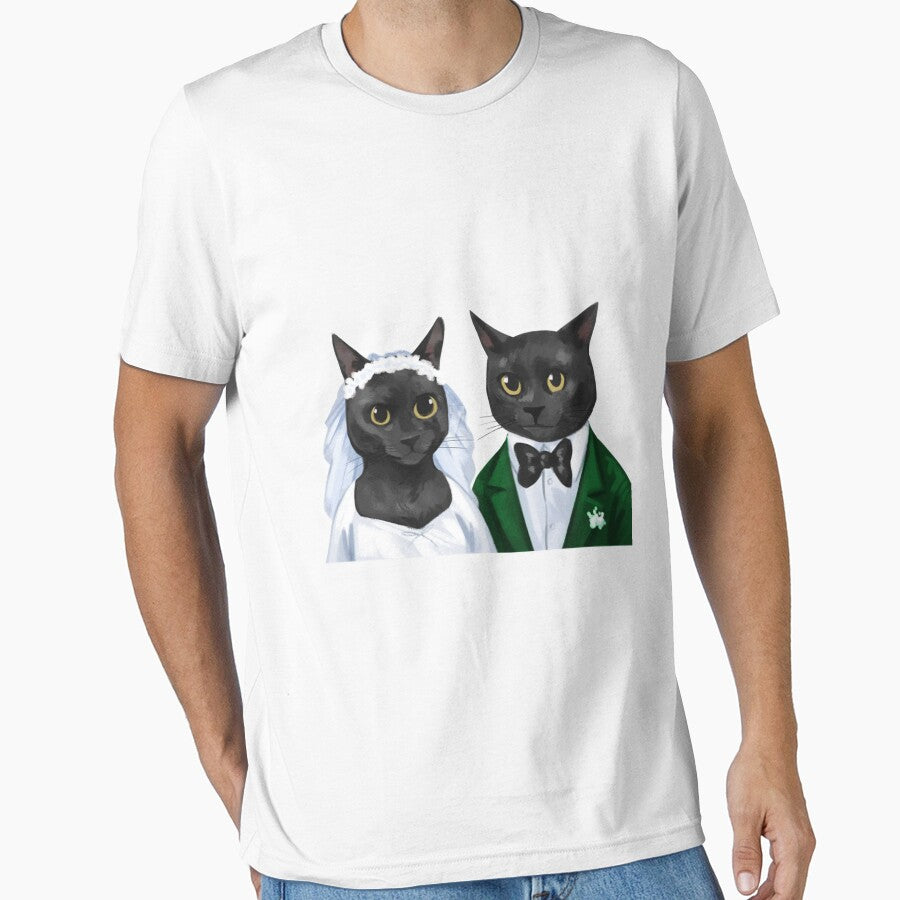 Funny Just Married Couple Cat Lover Cat Couple, Married Couple by PoojaSami