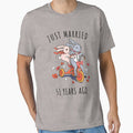 Just Married 51 Years Ago - 51st Anniversary Couple Bunnies Tee, Phone Cases And Other Gifts by MemWear