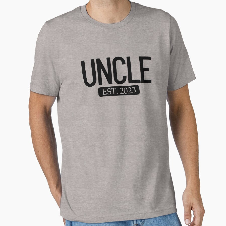 Uncle Est. 2023 New Uncle This Year Uncle Gift Men's Uncle Gear by DynamicDesign