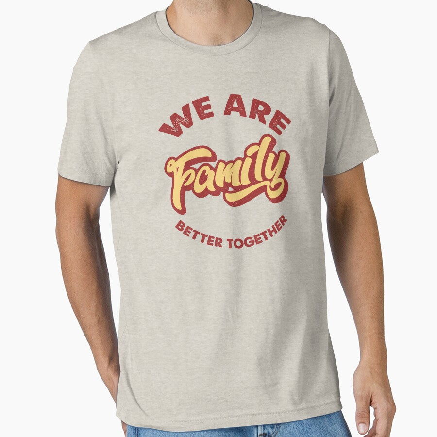 We Are Family - Vintage Retro Text by Whimsical  Thinker
