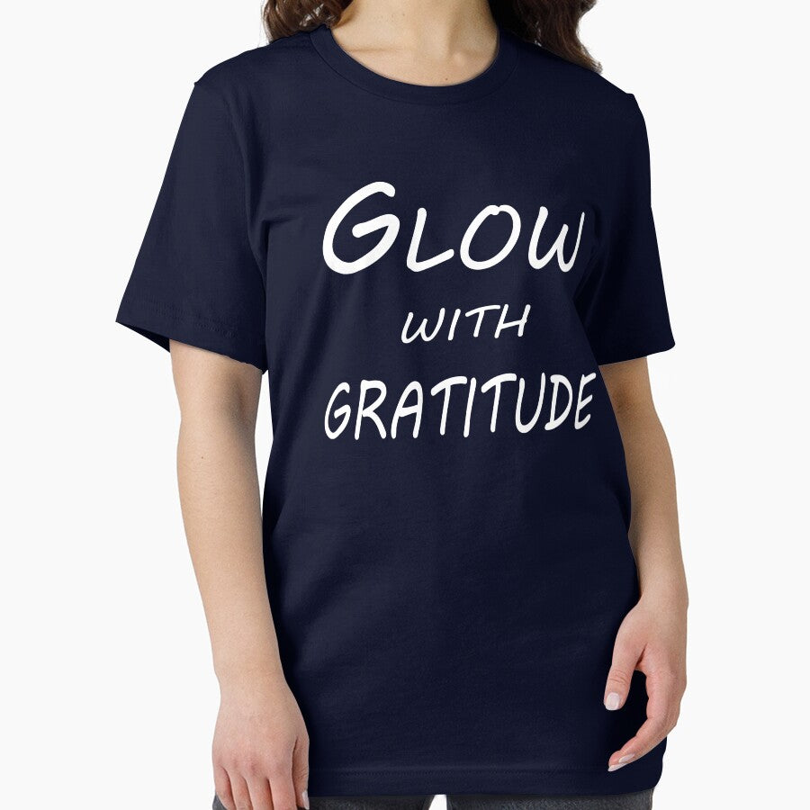 Glow with Gratitude – Positive Energy Quote Design by ArtNestVerse