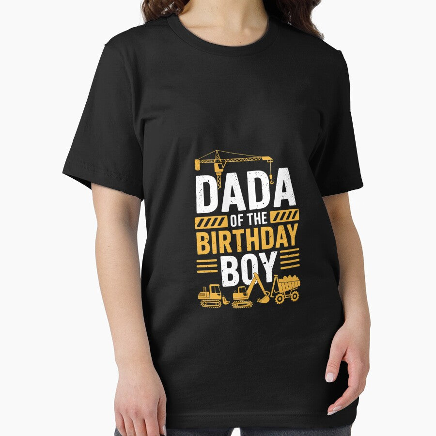 Mens Dada of the Birthday Boy Construction Worker Bday Party by EllinoKlemo