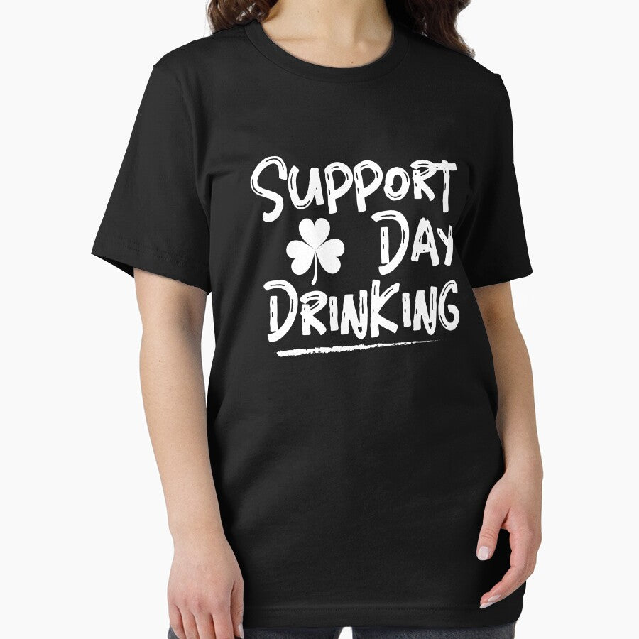 Support Day Drinking Green St Patricks day Shamrock Beer Apparel by doggopupper