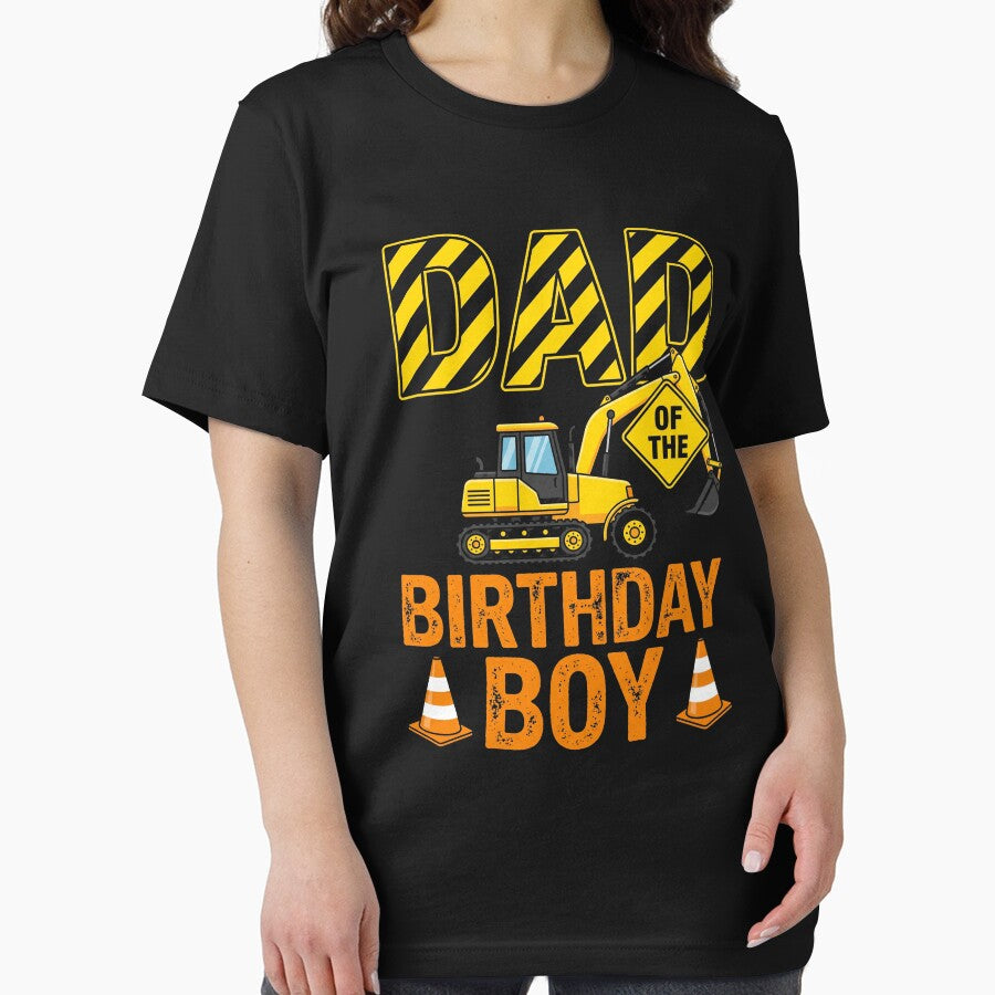 Dad Of The Birthday Boy Construction Party Father Excavator by SofenArt