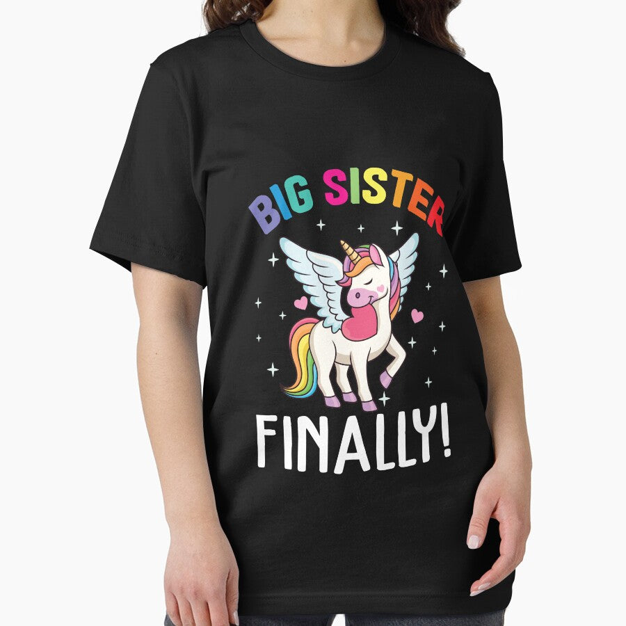 Big Sister Finally Pregnancy Announcement Kids Siblings T-Shirt by bestdesigns2020