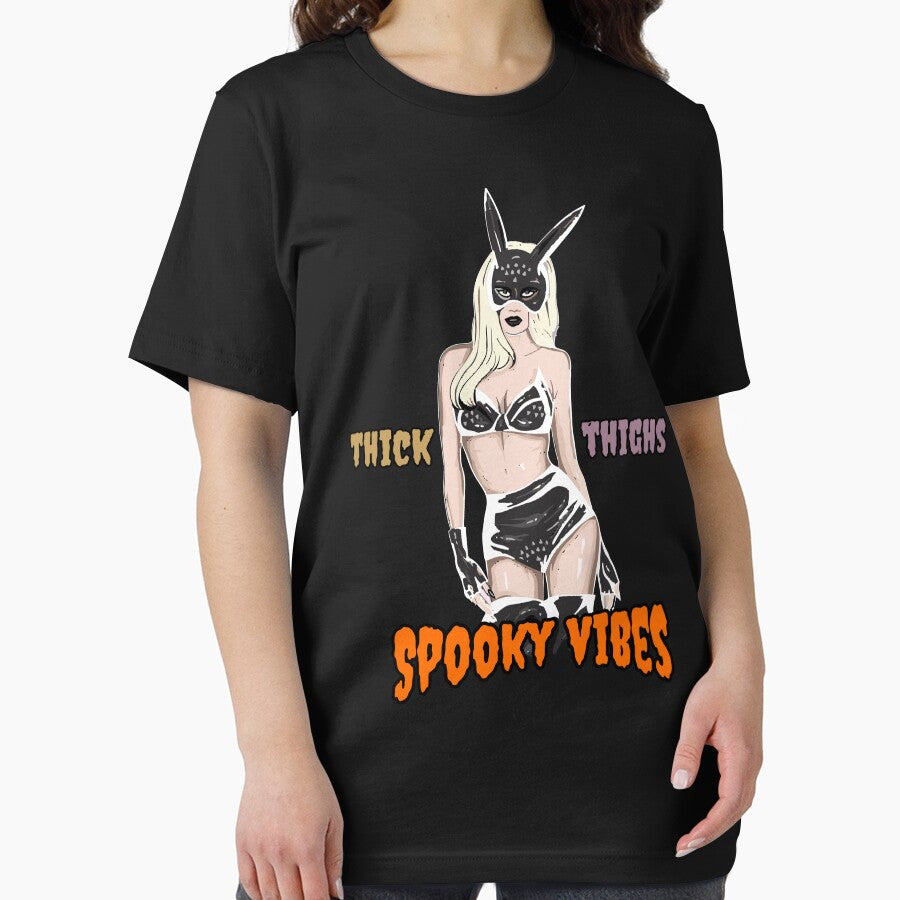 Thick Thighs Spooky Vibes, Halloween by happytrendjct
