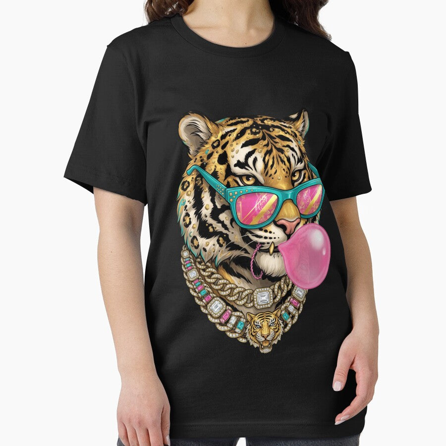 Cute Tiger Bubblegum Wearing Sunglasses Wildlife Animal by CF_VintageDesign