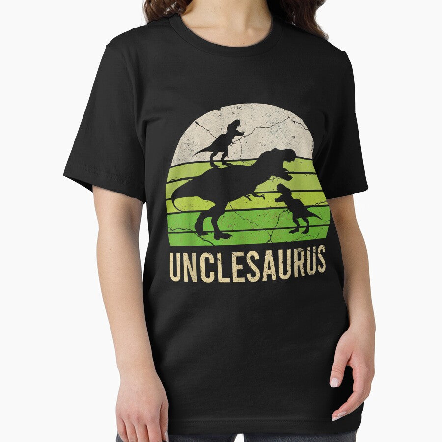 Funny Uncle Dinosaur Daddy Gift 2 Two Kids Unclesaurus 2022 by SeppeGoffin