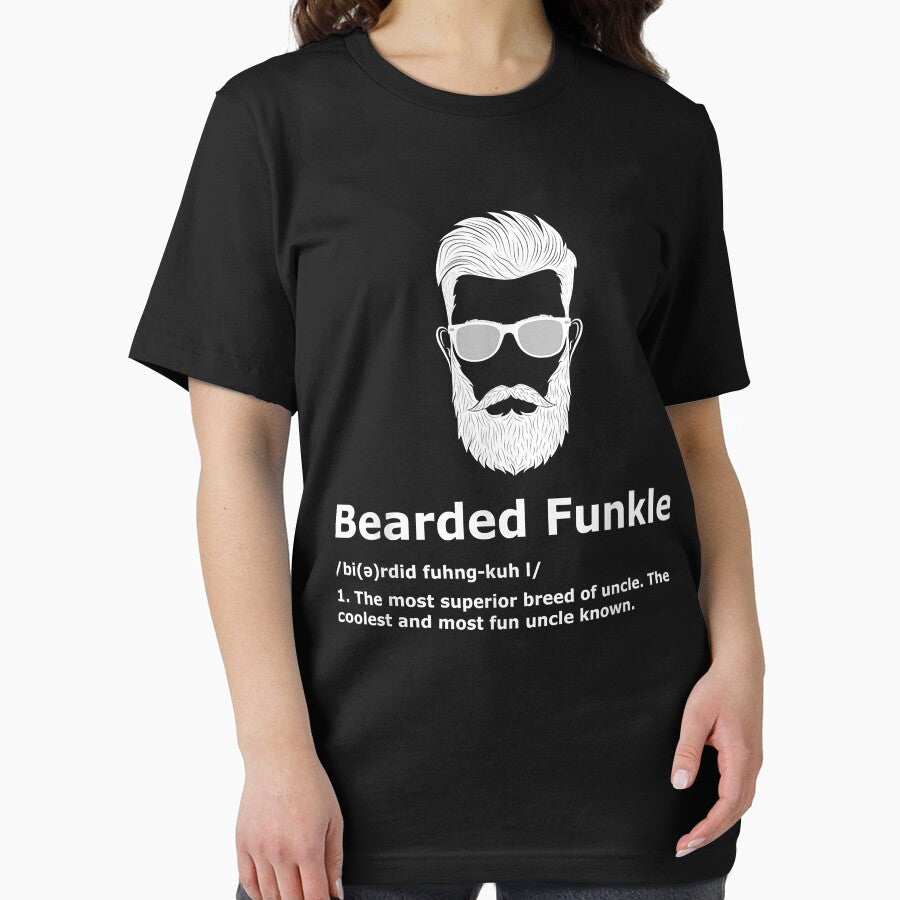 Mens Bearded Funkle Shirt Funny Uncle Definition by SeppeGoffin