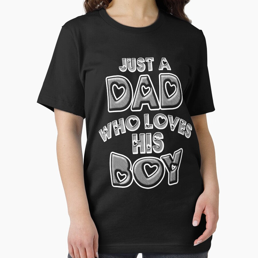 Just A Dad Who Loves His Boy Fathers Day by nwaja-art