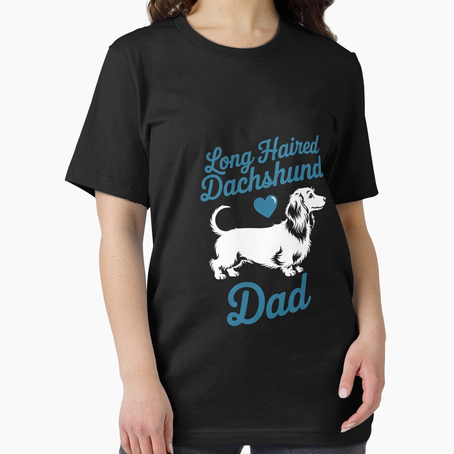 Long-Haired Dachshund Dad - Father's Day Wiener Dog by CareTopping