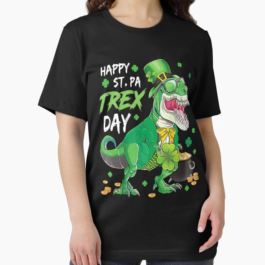 Happy Pat Rex Day Dinosaur T Rex St Patrick's Day by AaronWeedo
