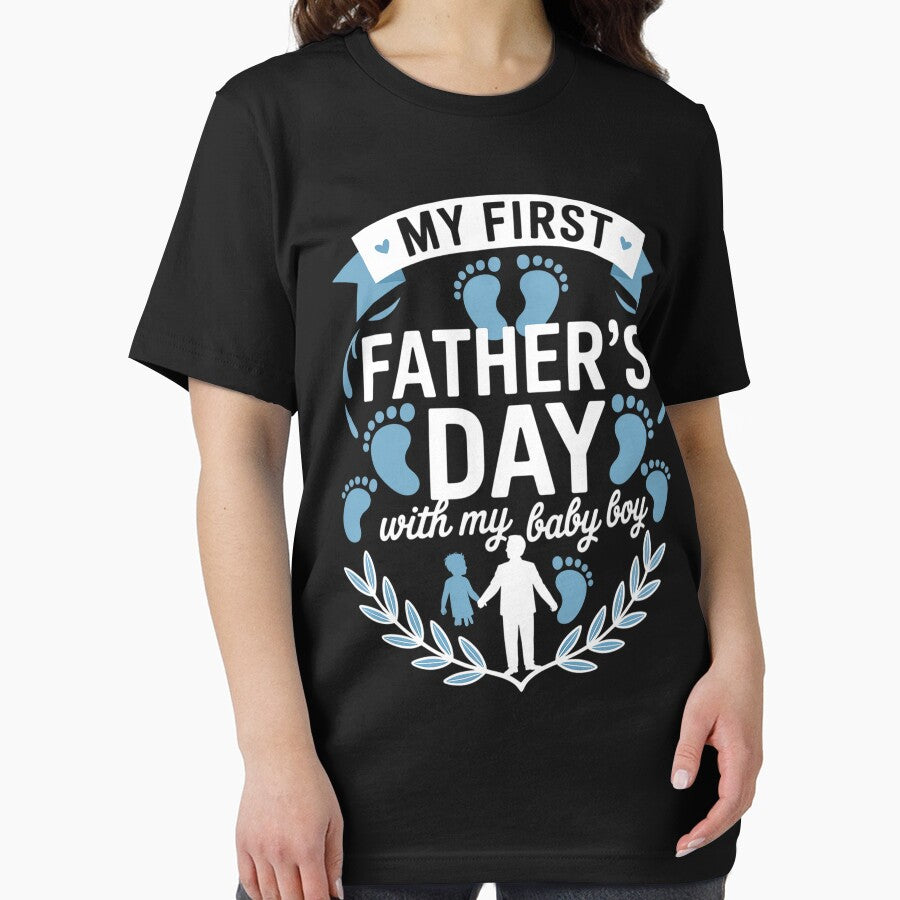 My First Fathers Day Baby Boy Outfit First Time Dad by MeowtivationP
