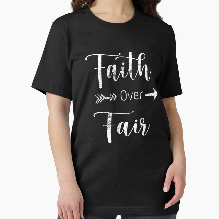Faith Over Fair Simple Classic Vintage - Cute Quotes - Motivation Quotes by YA45 Store
