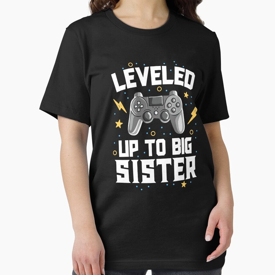 Leveled Up To Big Sister Baby Announcement Gaming Gamer by 14thFloor