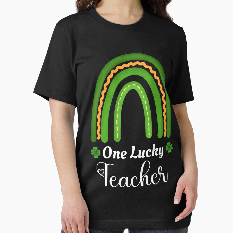 One Lucky Teacher St Patricks Day -  Funny And Cute Idea St Patrick's Day For Lucy Teacher by Diferenty Shop  ⭐⭐⭐⭐⭐